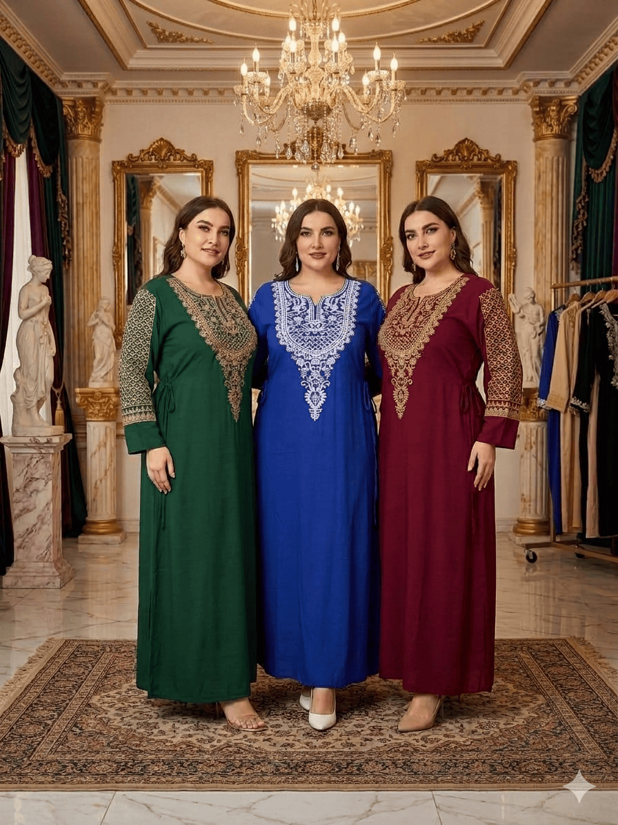 عباية بيتى حريمي تطريز قطن